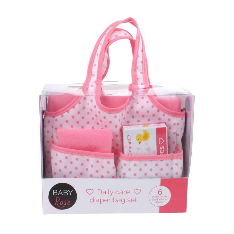 BABY ROSE BORSETTA CON ACCESSORI BAMBOLA 6PZ.