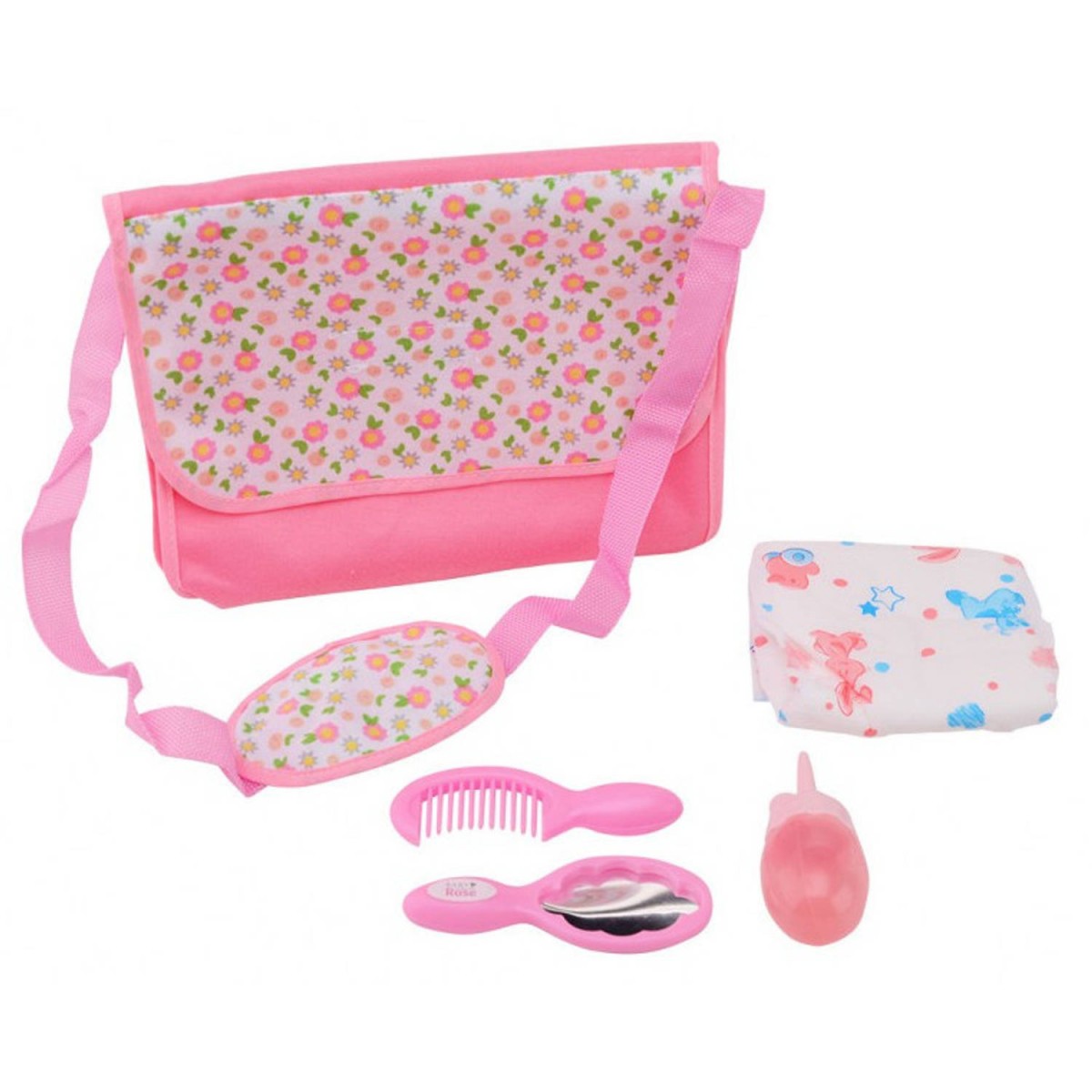 BABY ROSE BORSETTA CON ACCESSORI BAMBOLA 5PZ.