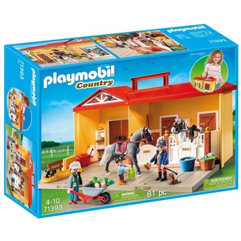 PLAYMOBIL TAKE ALONG HORSE CENTER 71393