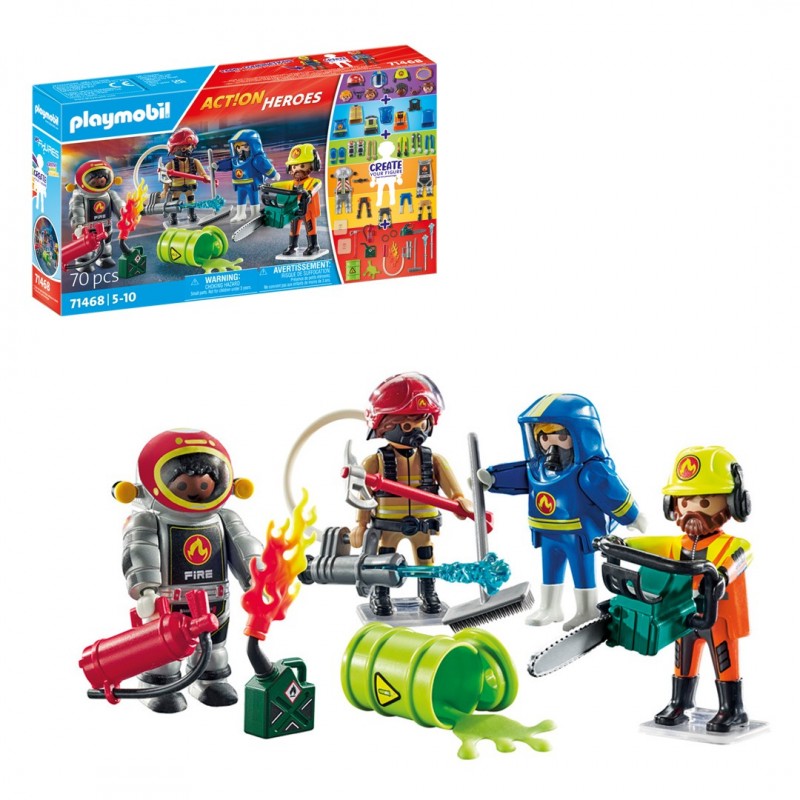 PLAYMOBIL POMPIERI PERSONAGGI 71468