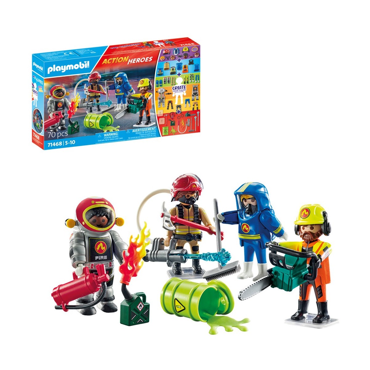 PLAYMOBIL POMPIERI PERSONAGGI 71468