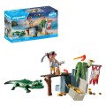 PLAYMOBIL STARTER PACK PIRATA CON ALLIGATORE 71473