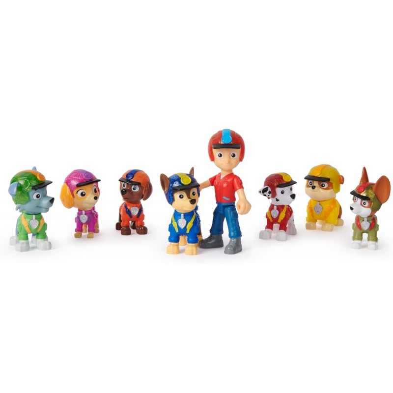 PAW PATROL JUNGLE PUPS CONFEZIONE 8 PERSONAGGI