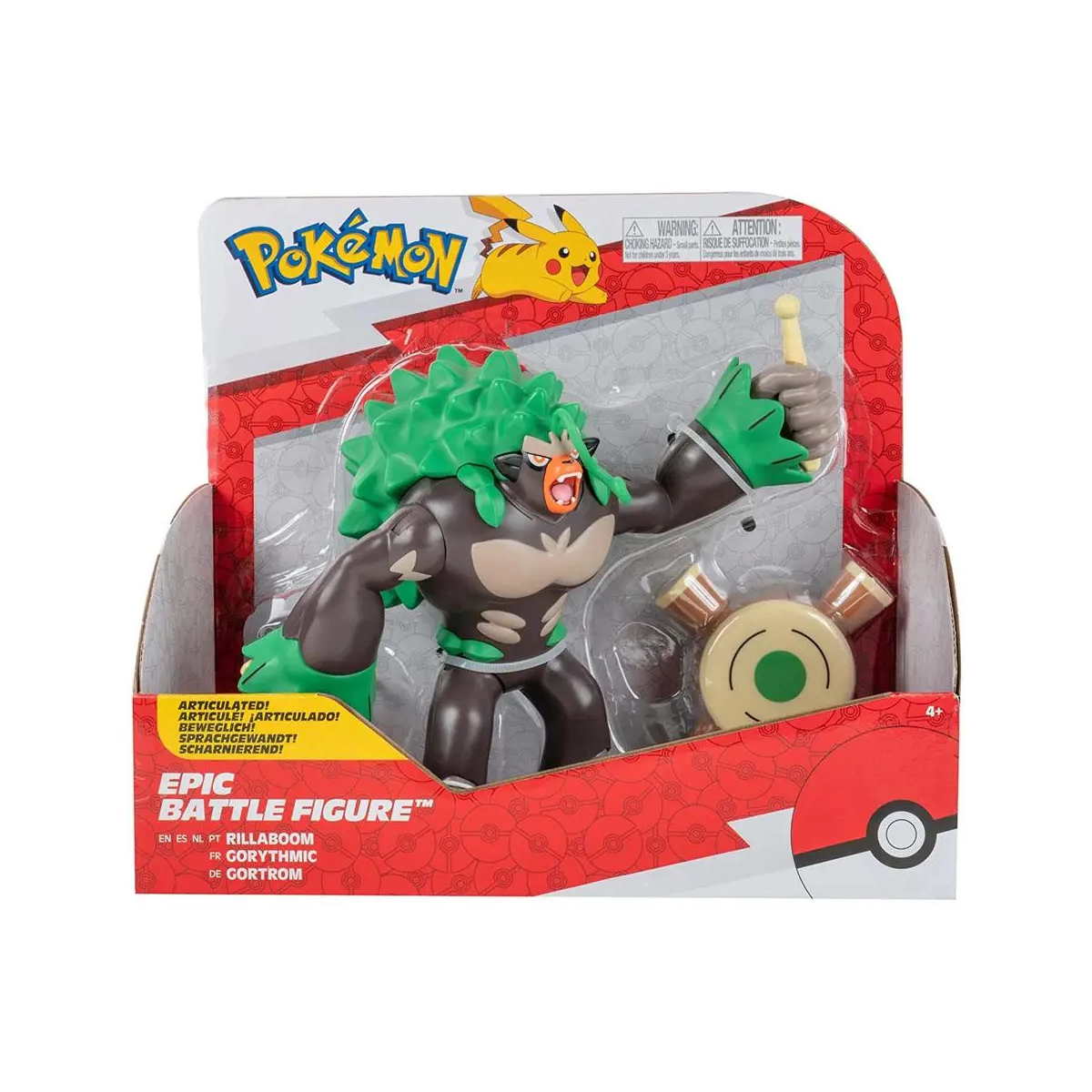 POKE'MON PERSONAGGIO EPICO RILLABOOM 30CM