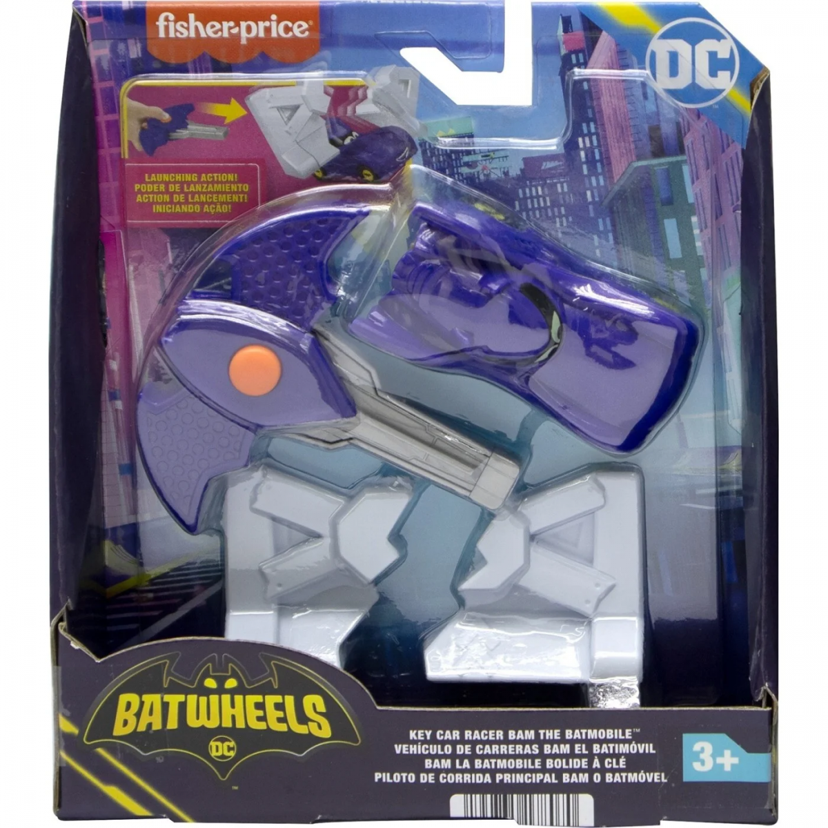 BATWHEELS BATMOBILE CON LANCIATORE