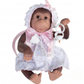 REBORN SCIMMIETTA ROSA CON CUCCIO E CUSCINO 36300