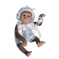 REBORN SCIMMIETTA AZZURRA CON CUCCIO E CUSCINO 36CM. 36303