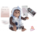 REBORN SCIMMIETTA AZZURRA CON CUCCIO E CUSCINO 36CM. 36305