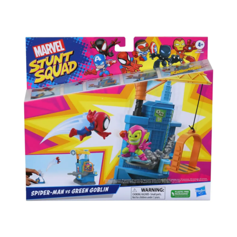 MARVEL STUNT SQUAD SPIDERMAN VS GOBLIN
