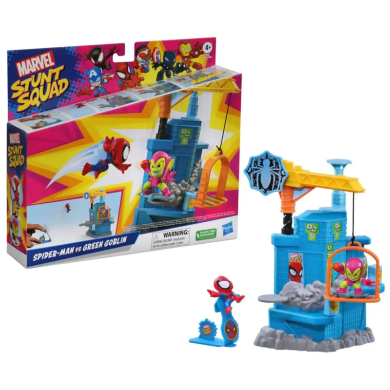 MARVEL STUNT SQUAD SPIDERMAN VS GOBLIN