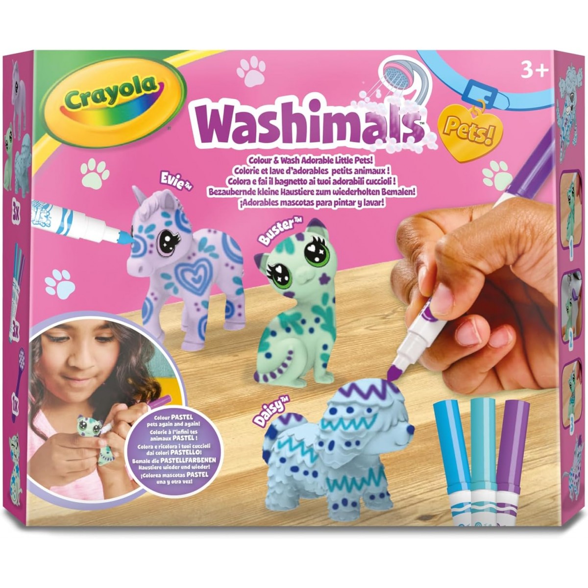WASHIANIMALS CUCCIOLI COLORI PASTELLO