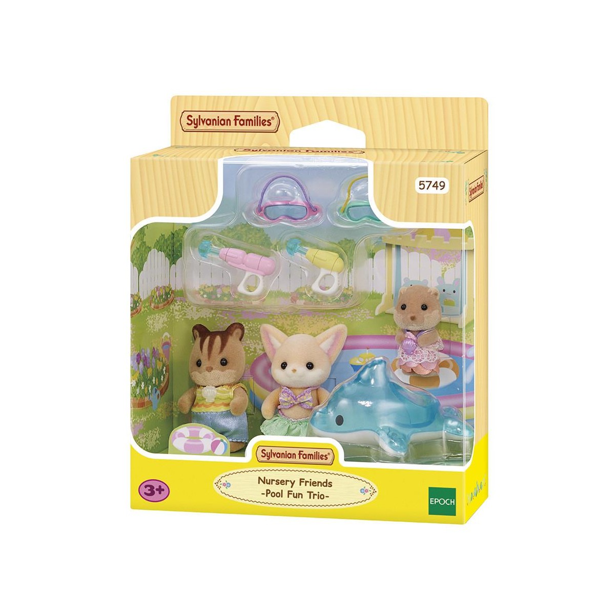 SYLVANIAN FAMILIES AMICI DELL'ASILO TRIO IN PISCINA