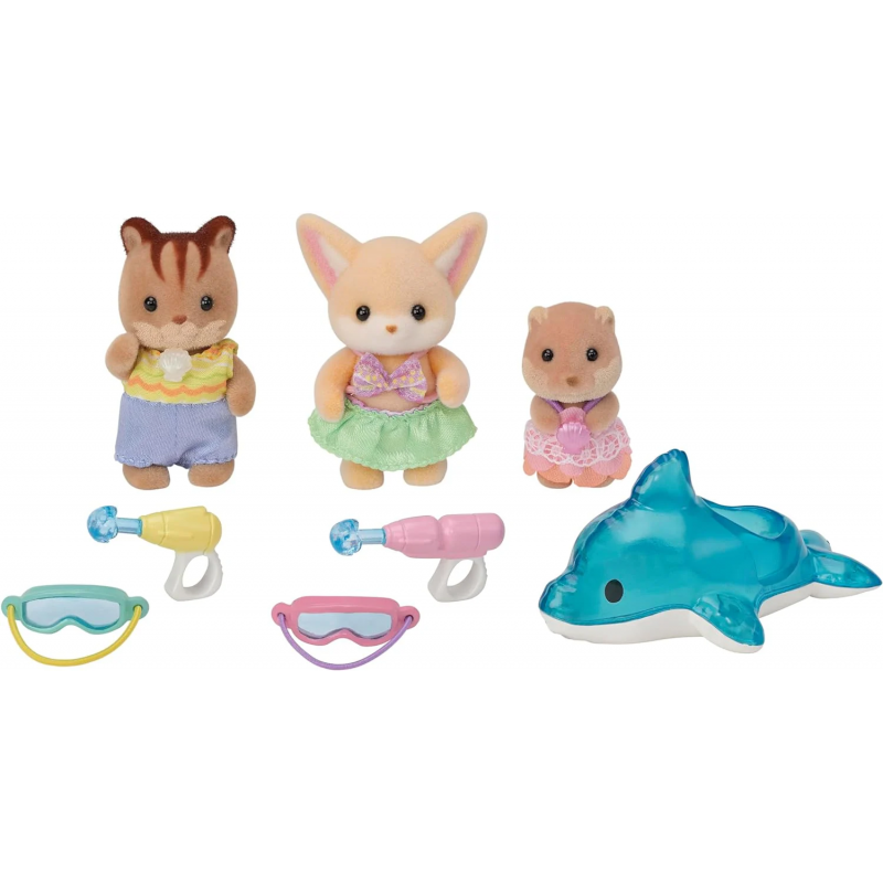SYLVANIAN FAMILIES AMICI DELL'ASILO TRIO IN PISCINA