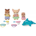 SYLVANIAN FAMILIES AMICI DELL'ASILO TRIO IN PISCINA