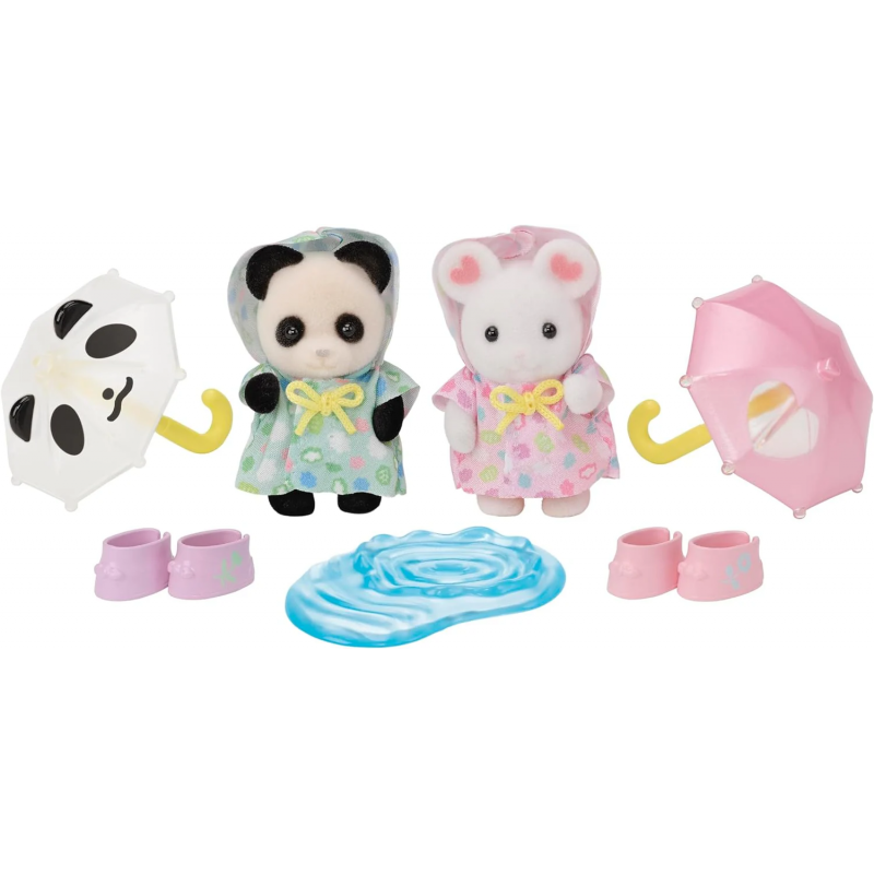SYLVANIAN FAMILIES AMICI DELL'ASILO SOTTO LA PIOGGIA