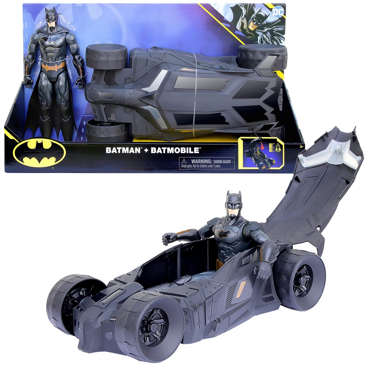 BATMAN CON BATMOBILE MAXI
