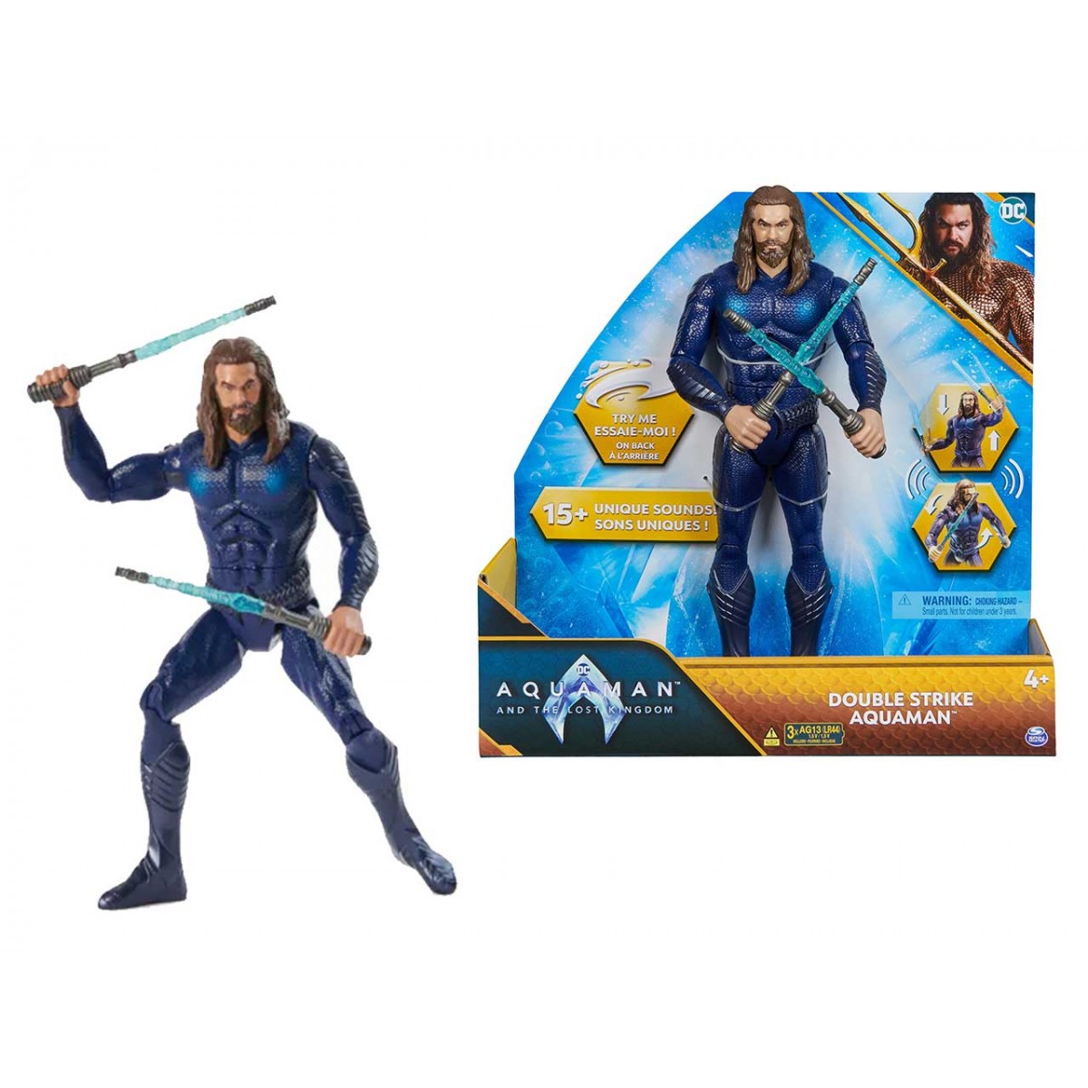 AQUAMAN DOUBLE STRIKE PERSONAGGIO 40CM.