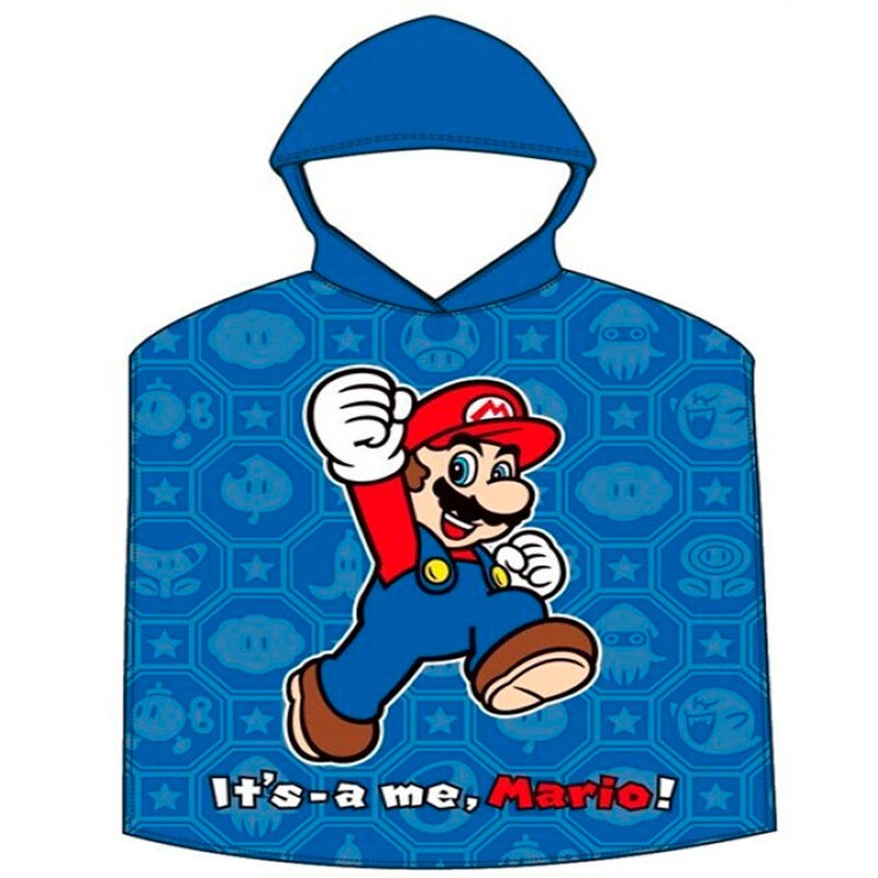 SUPERMARIO PONCHO MARE IN COTONE