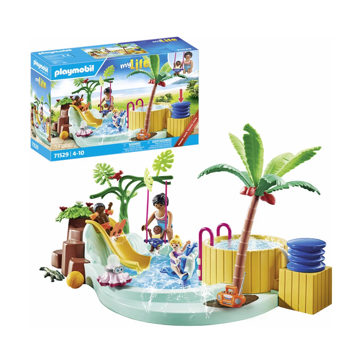 PLAYMOBIL PISCINA CON VASCA IDROMASSAGGIO 71529