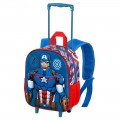 TROLLEY ZAINO ASILO CAPITAN AMERICA 3D