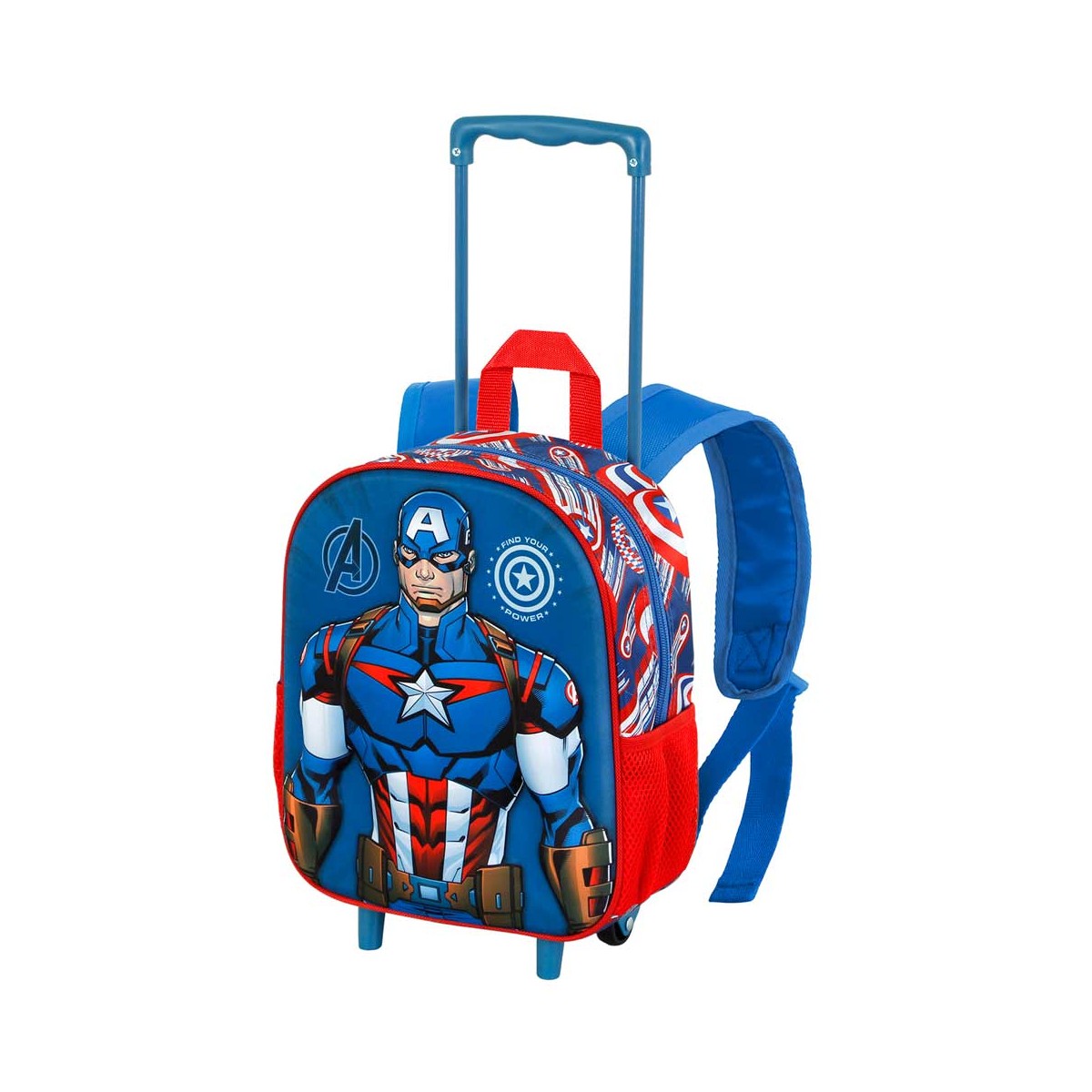 TROLLEY ZAINO ASILO CAPITAN AMERICA 3D