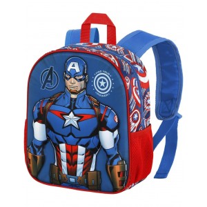ZAINO AVENGERS CAPITAN AMERICA 3D ASILO