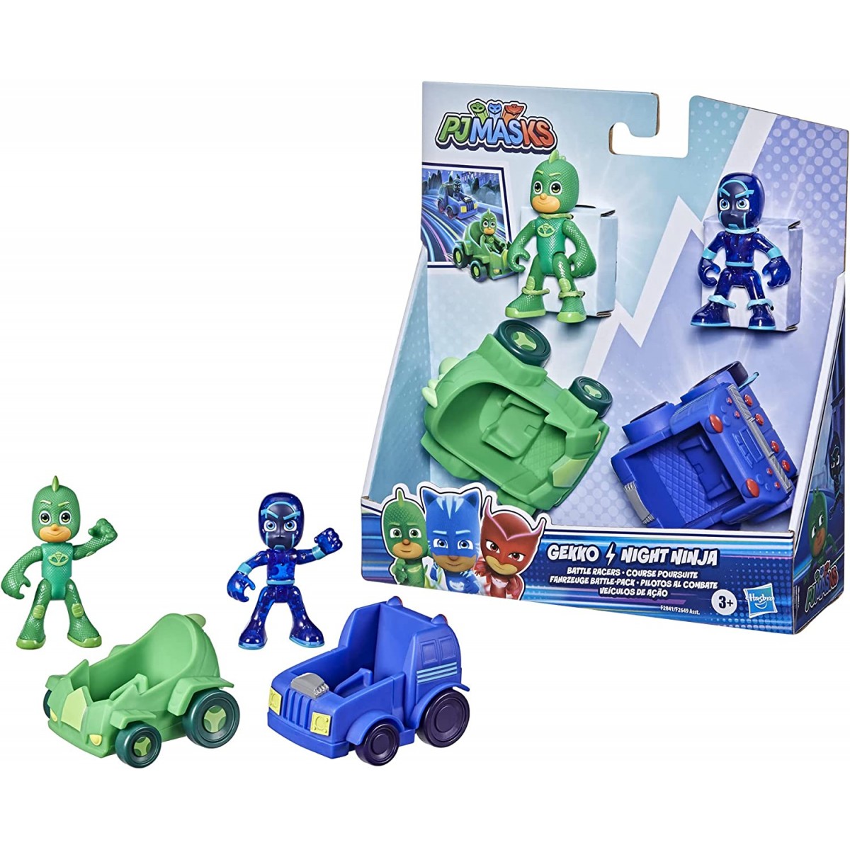 PJ MASKS GEKKO E NINJA CON VEICOLI