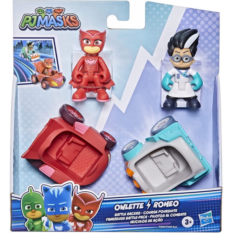 PJMASKS PERSONAGGI ROMEO E GUFETTA CON VEICOLI