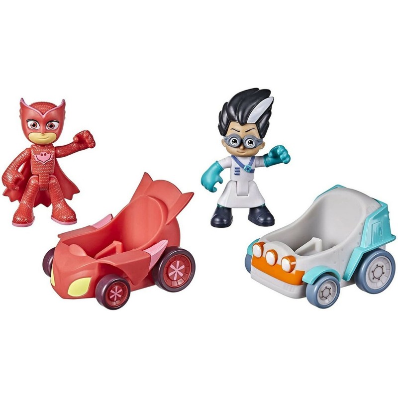 PJMASKS PERSONAGGI ROMEO E GUFETTA CON VEICOLI