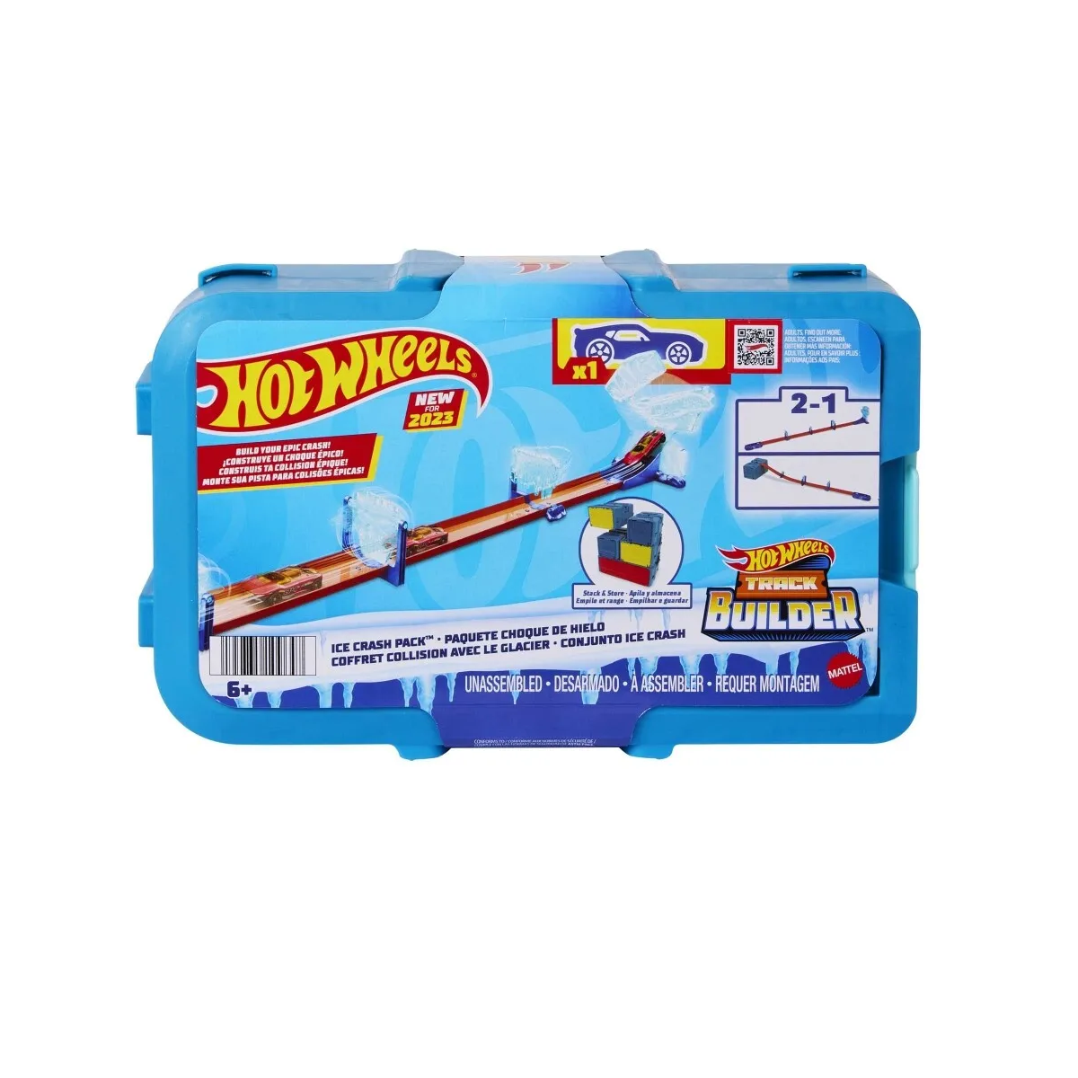 HOT WHEELS TRACK BUILDER ICE CRASH
