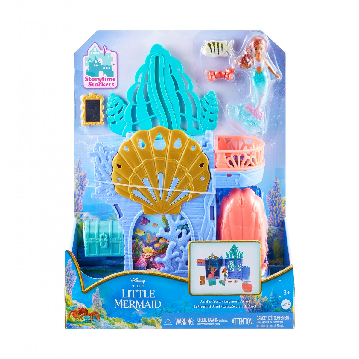 DISNEY PRINCESS LA SIREETTA IL FILM LA GROTTA DI ARIEL PLAYSET