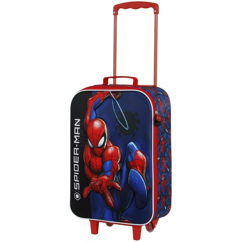 SPIDERMAN Valigia Trolley Soft 3D Spee