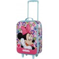 MINNIE Valigia Trolley Soft 3D Heart
