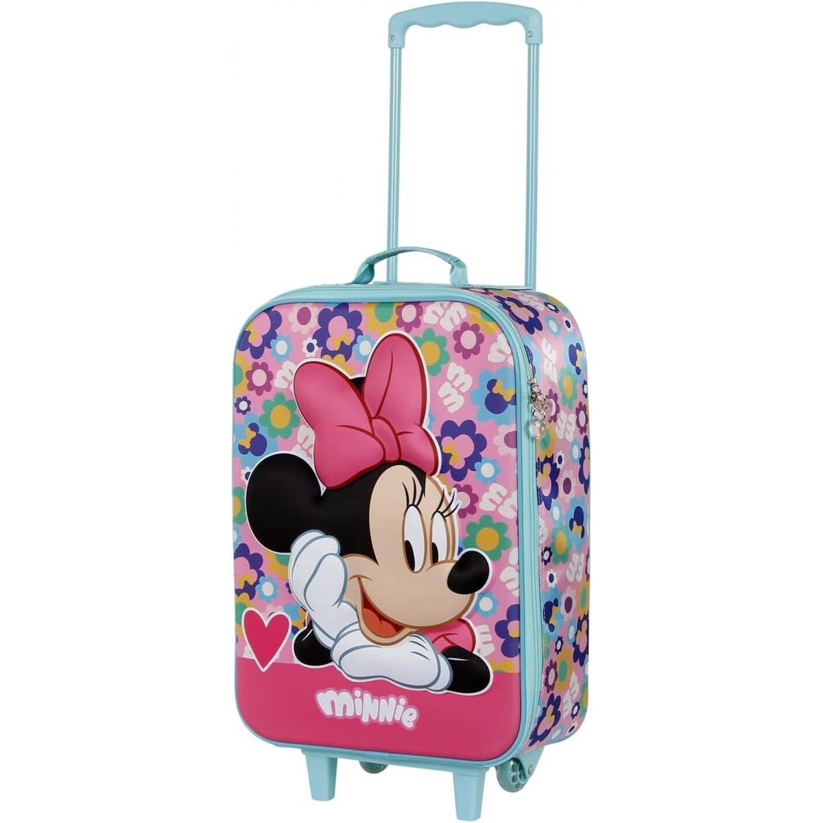 MINNIE Valigia Trolley Soft 3D Heart