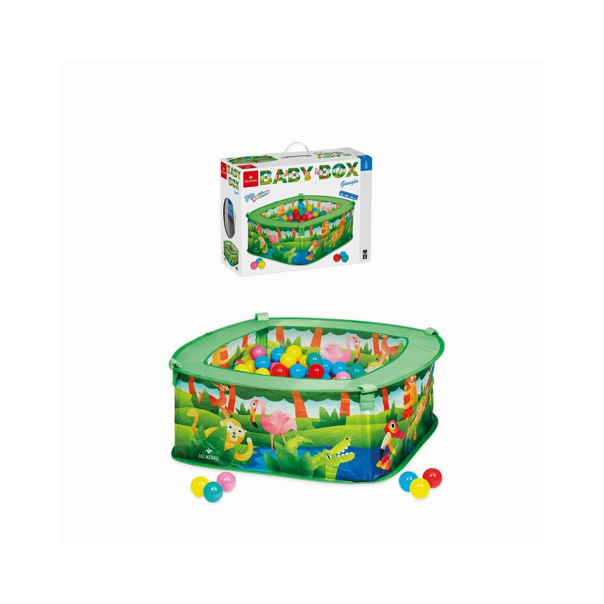JUNGLE BABY BOX CON 70 PALLINE