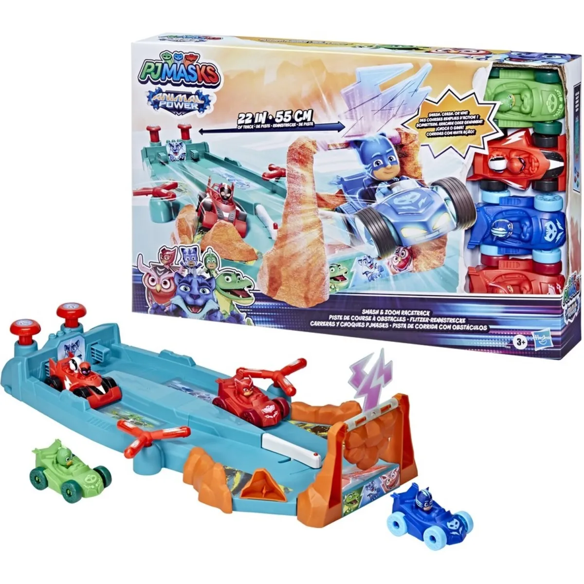 PJMASKS ANIMAL POWER PISTA DA CORSA A OSTACOLI