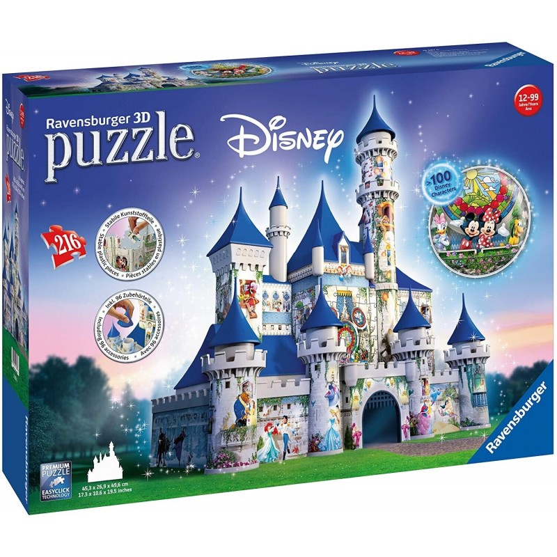 DISNEY CASTELLO MAXI PUZZLE 3D SERIE MAXI