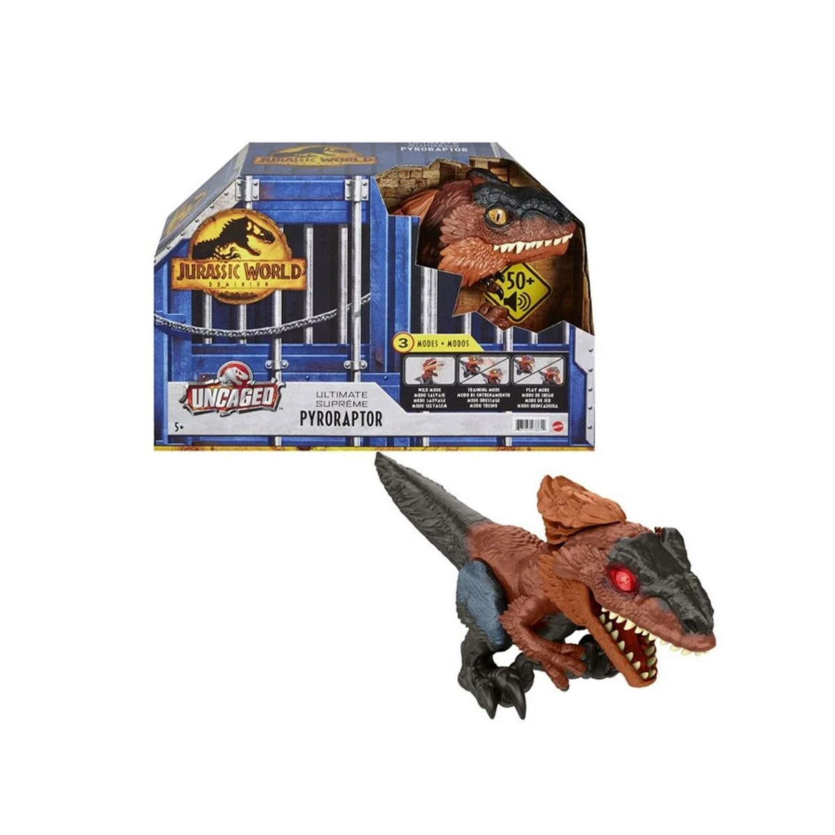 JURASSIC WORLD INCREDIBILE  PYRORAPTOR INTERATTIVO