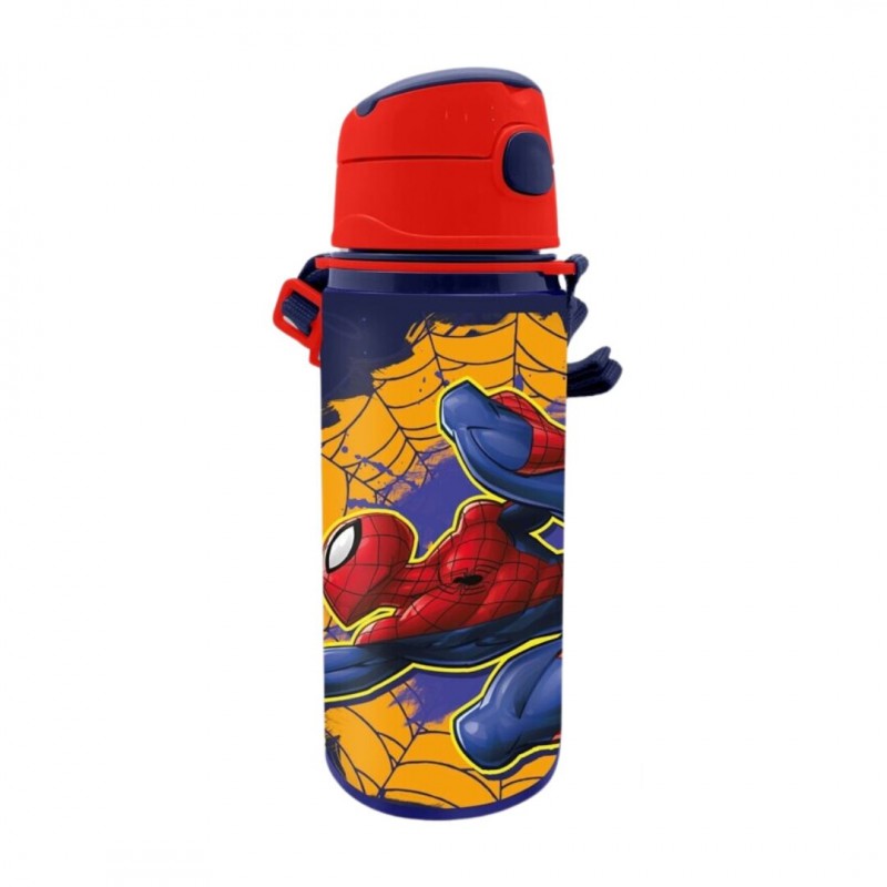 SPIDERMAN BORRACCIA ALLUMINIO 600ML. CON TRACOLLA