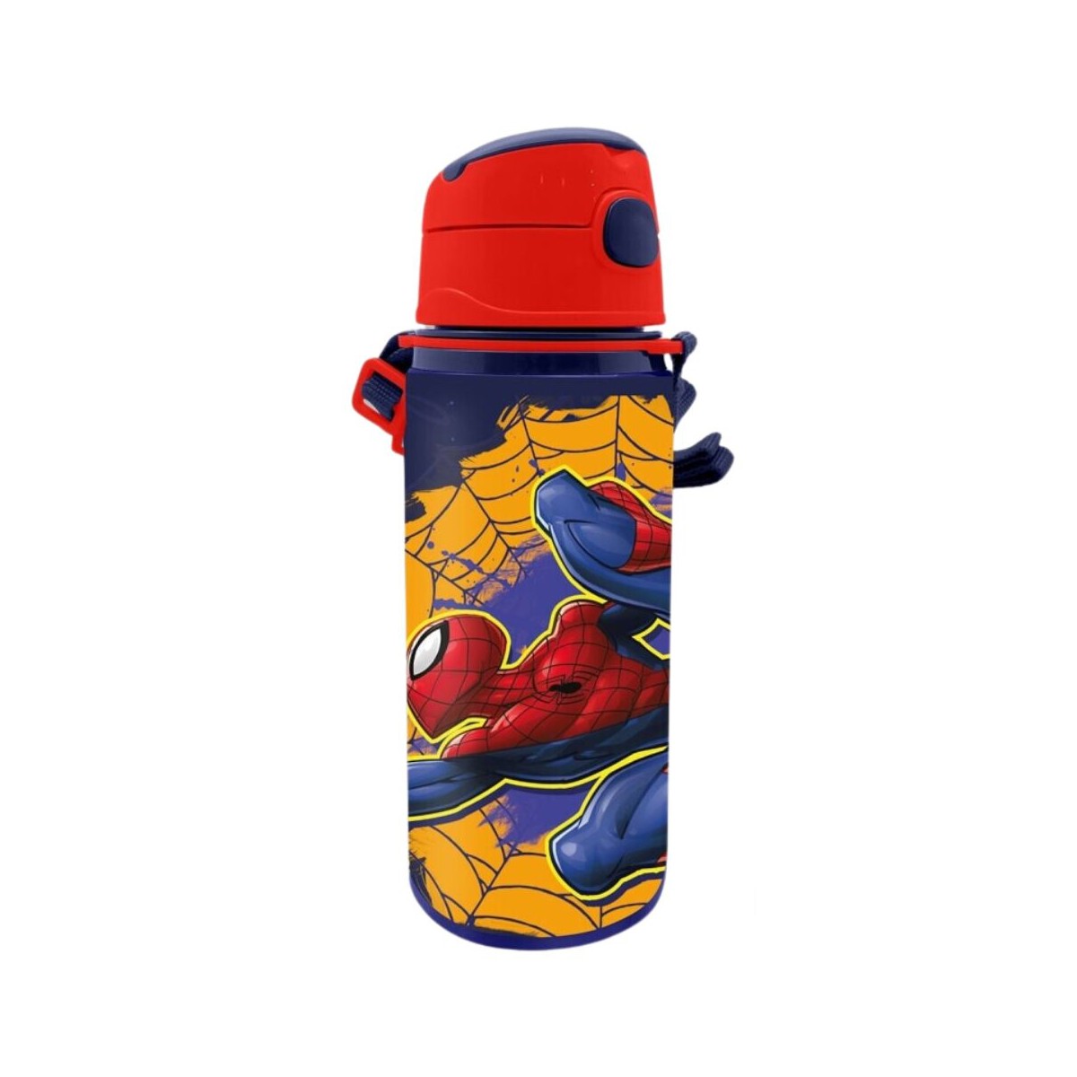 SPIDERMAN BORRACCIA ALLUMINIO 600ML. CON TRACOLLA