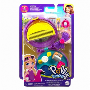 POLLY POCKET CLIP & COMB POOL COMPACT