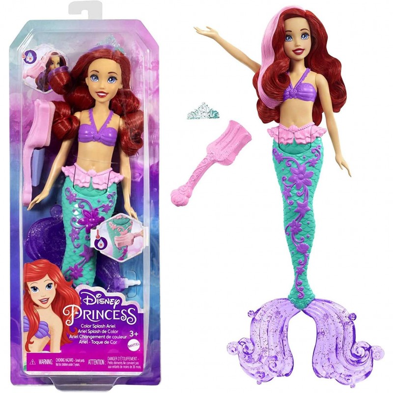 DISNEY PRINCESS ARIEL CAMBIO COLORE HLW00