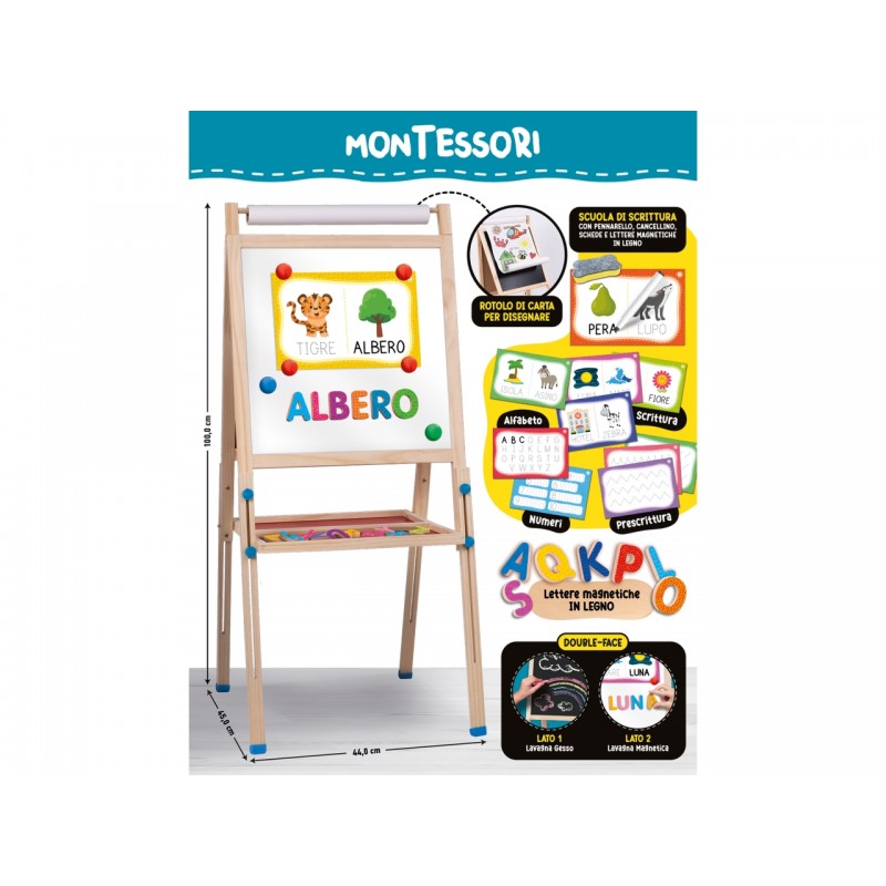 MONTESSORI LAVAGNONA LEGNO CRESCE CON TE