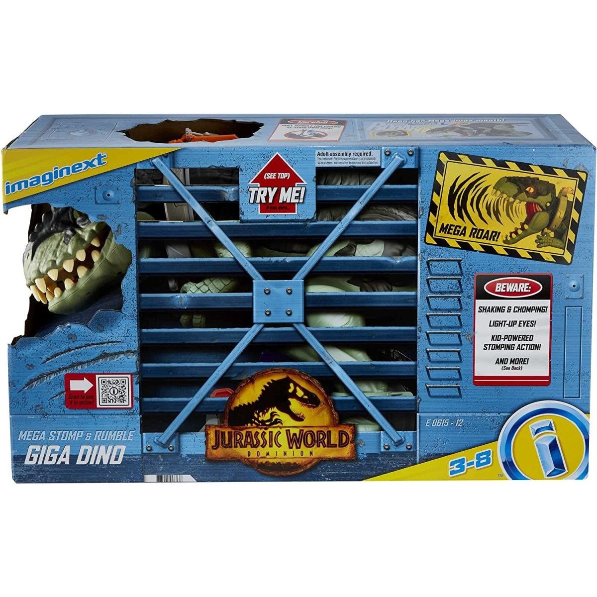 JURASSIC WORLD IMAGINEX DINOSAURO GIGANTW MEAPISADA CON RUGGITO
